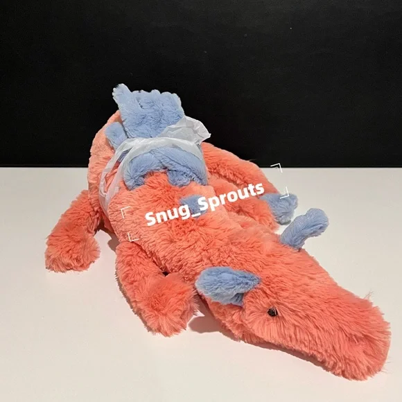 AUTHENTIC‼️ Jellycat Persimmon Dragon Large 20“ - NWT- FAST SHIPPING - Picture 4 of 6
